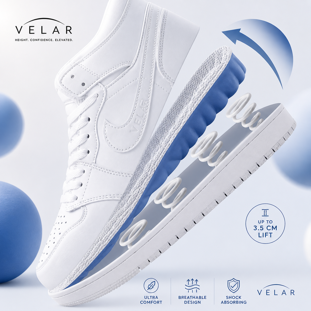 VELAR™ Height Boost Insoles — Invisible Lift (Up to 3.5cm)