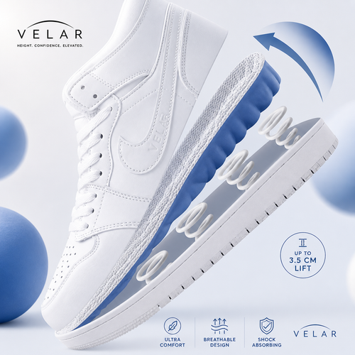 VELAR™ Height Boost Insoles — Invisible Lift (Up to 3.5cm)